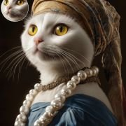 Pet creative digital painting(Digital)-World Famous Painting